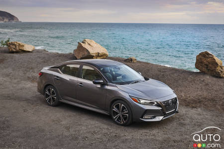 2021 Nissan Sentra, from above